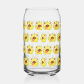 メキシカンポーボロンクッキーを持つかわいいグリーンカエル ガラス缶 (右)