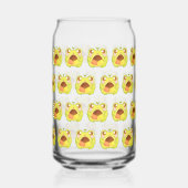 メキシカンポーボロンクッキーを持つかわいいグリーンカエル ガラス缶 (左)