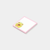 メキシカンポーボロンクッキーを持つかわいいグリーンカエル ポストイット (アングル)