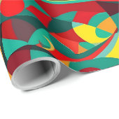 メキシカンママのための抽象幾何学モダンギフト ラッピングペーパー (ロールコーナー)