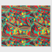 メキシカンママのための抽象幾何学モダンギフト ラッピングペーパー (フラット)