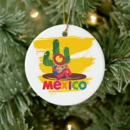 メキシカンマリアチのクリスマスオーナメント セラミックオーナメント