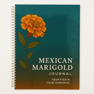 メキシカンマリーゴールドジャーナル: 自然からインスパイアされたノート プランナー手帳