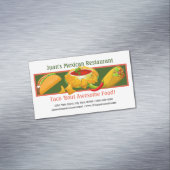 メキシカンレストランカスタム マグネット名刺 (インサイチュ)