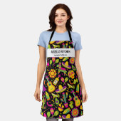メキシカンレストランシェフアブエラズキッチンカスタムAp エプロン (着用した状態)