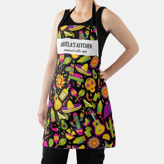 メキシカンレストランシェフアブエラズキッチンカスタムAp エプロン (インサイチュ)
