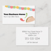 メキシカンレストランタコス 名刺 (正面/裏面)