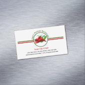 メキシカンレストランホットペッパーのロゴカスタム マグネット名刺 (インサイチュ)