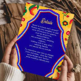 メキシカン結婚イエロー詳細 エンクロージャーカード