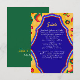 メキシカン結婚イエロー詳細 エンクロージャーカード