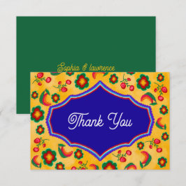 メキシカン結婚イエロー サンキューカード