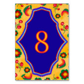 メキシカン結婚イエロー テーブルナンバー (正面)