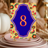 メキシカン結婚イエロー テーブルナンバー