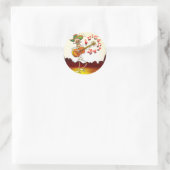 メキシカン遊スケルトンのギター ラウンドシール (バッグ)