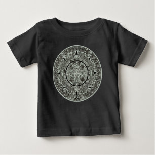 メキシカン・アステカ・サンストーン・マヤ暦 1 ベビーTシャツ