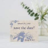 メキシカン・サンフラワーのSave the Date! ポストカード (スタンド正面)