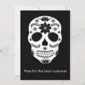 メキシカン・スカル2 黒と白の招待状 招待状 (裏面)