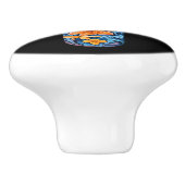 メキシカン・タラベラクロス 陶器ノブ セラミックノブ (側面)