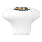 メキシカン・タラベラクロス 陶器ノブ セラミックノブ (側面)