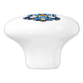 メキシカン・タラベラクロス 陶器ノブ セラミックノブ (側面)
