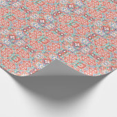 メキシカン タラヴェラ: エスニック タイル コラージュ。 ラッピングペーパー (角)