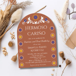メキシカン バロ セリト リンド 洗礼式 & 1歳の誕生日 招待状