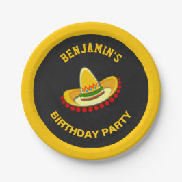 メキシカン フィエスタ ソンブレロ 誕生日パーティー ペーパープレート