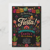 メキシカン フィエスタ 誕生日パーティー 招待状 (正面)
