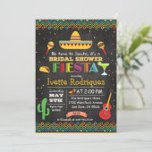 メキシカン・ブライダルシャワー チョーク招待状 Fiesta 招待状 (スタンド正面)