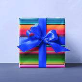 メキシカン ブラケット フィエスタ ストライプ カラフル サラペ ラッピングペーパー