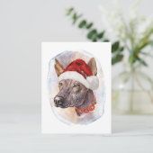 メキシカン・ヘアレス・クリスマス 犬好きのためのギフト シーズンポストカード (スタンド正面)