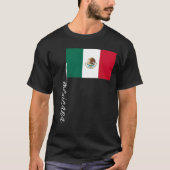 メキシカーナの筆記体と国旗 Tシャツ (正面)