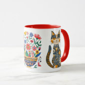 メキシカーナ猫とブーケ, マグカップ (正面右)