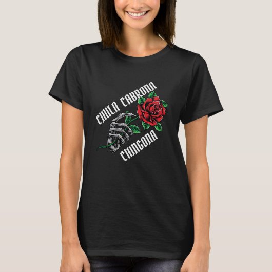 メキシカーナ チュラ カブロナ チンゴーナ メキシコの娘 Tシャツ (正面)