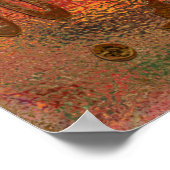 メキシカーノ金ゴールドクロムトバルアート ポスター (角)