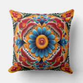 メキシクールコのパターン愛好家 クッション (正面)