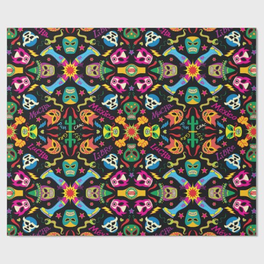 メキシクールコの力士は戦っておもしろいを持つ準備ができている ラッピングペーパー (フラット)