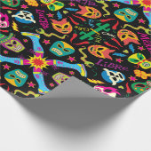 メキシクールコの力士は戦っておもしろいを持つ準備ができている ラッピングペーパー (角)