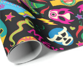 メキシクールコの力士は戦っておもしろいを持つ準備ができている ラッピングペーパー (ロールコーナー)