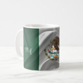 メキシクールコ国旗のデザイン コーヒーマグカップ (正面左)