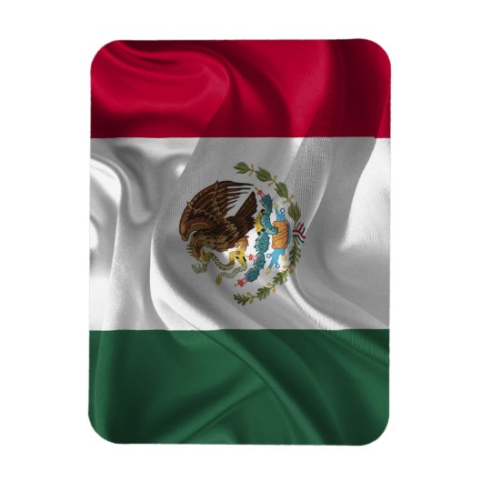 メキシクールコ国旗のデザイン マグネット (縦)