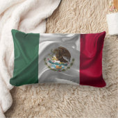 メキシクールコ国旗のデザイン ランバークッション (ブランケット)