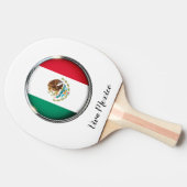 メキシクールコ国旗のデザイン 卓球ラケット (横)