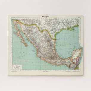 メキシケ-メキシコ地図 ジグソーパズル
