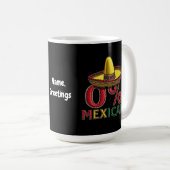 メキシコおもしろいの0笑わされる% コーヒーマグカップ (正面右)
