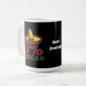メキシコおもしろいの0笑わされる% コーヒーマグカップ (正面左)
