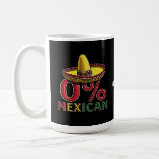 メキシコおもしろいの0笑わされる% コーヒーマグカップ (左)