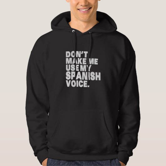 メキシコおもしろいは私の声を使わせなスペインのい パーカ (正面)