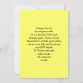 メキシコおもしろいスタイルフィエスタパーティー 招待状 (裏面)