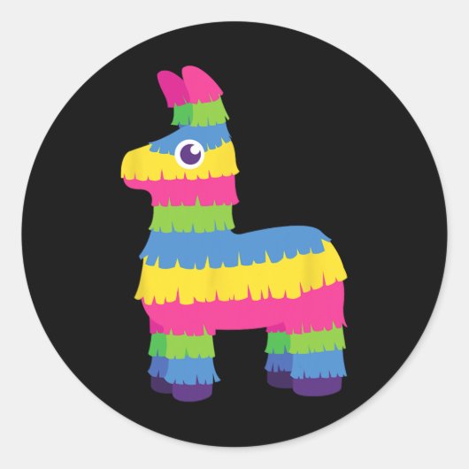 メキシコおもしろいピナタラマチンコデマヨ ラウンドシール (正面)